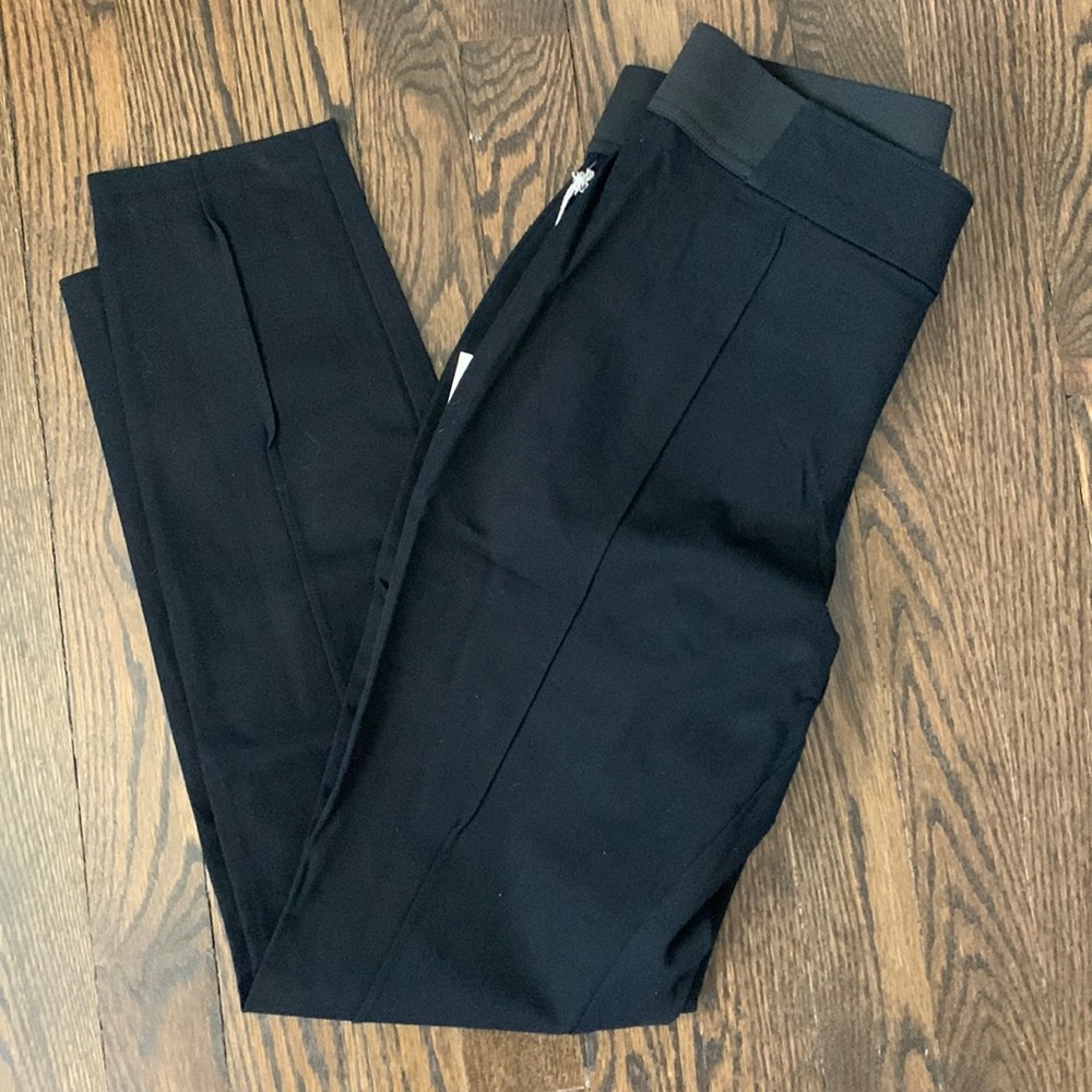 PLEATED LEGGINGS + Black + A New Day + Sz 6